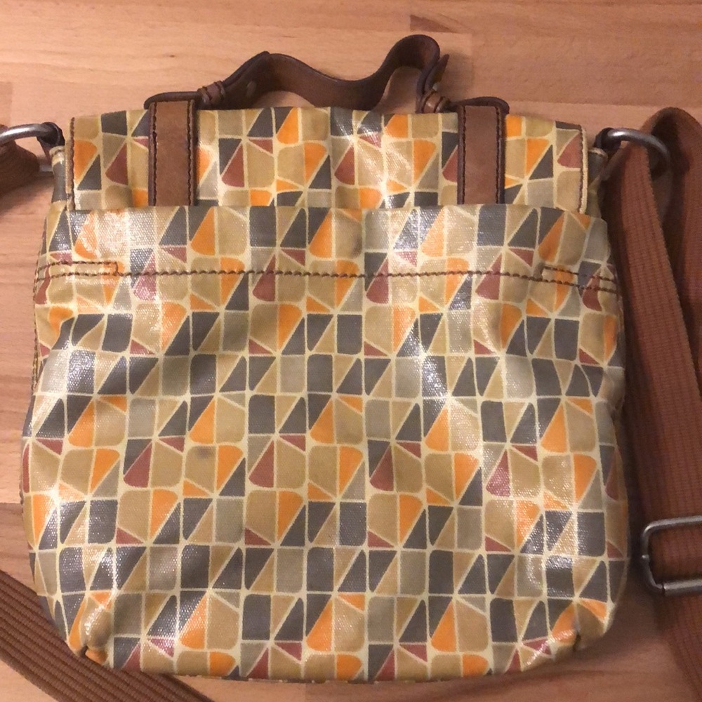 Fossil Key-Per Geometric Pattern Crossbody Bag - image 7
